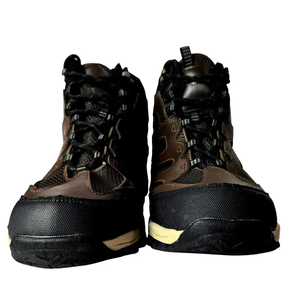 Eddie Bauer Men's Size 12 Graham Hiking Boots Leather Waterproof Brown